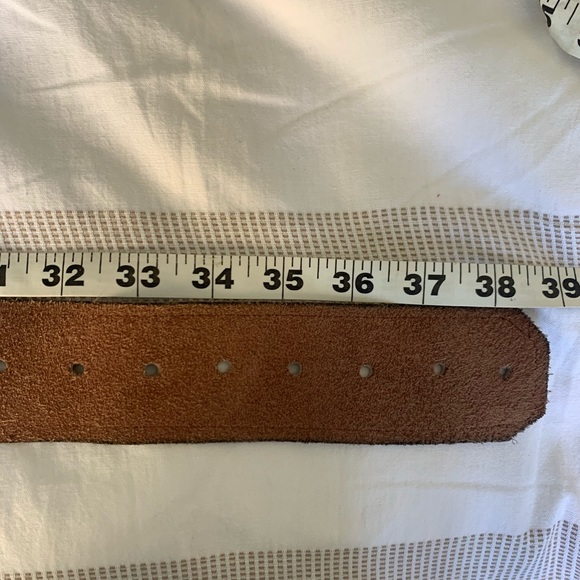 Vintage brown leather belt main image 4